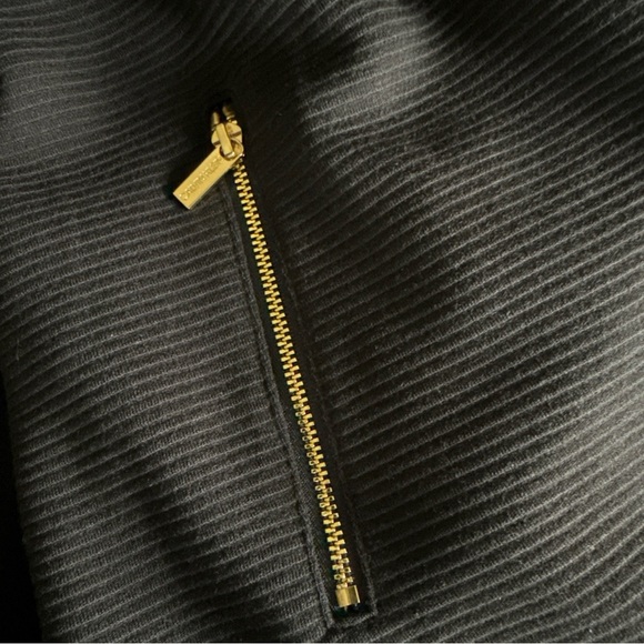 CALVIN KLEIN WOMEN’S MODERN ESSENTIALS Open Jacket Black W/Gold Zippers Sz L NWT - Picture 10 of 12